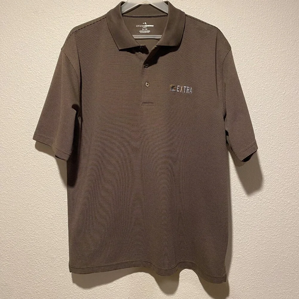 Grand Slam Golf‎ Men's XL Ribbed Brown Polo Shirt - Embroidered Logo